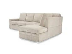TGC TGC Allison Mocha Fabric Jumbo Right Hand Corner Sofa
