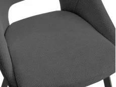 TGC TGC Bella Set of 2 Grey Fabric Dining Chairs