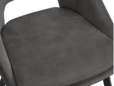 TGC TGC Bella Set of 2 Grey Velvet Dining Chairs
