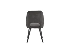 TGC TGC Bella Set of 2 Grey Velvet Dining Chairs