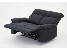 TGC TGC Brian Grey Fabric 2 Seater Manual Recliner Sofa