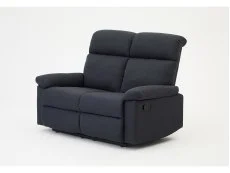 TGC TGC Brian Grey Fabric 2 Seater Manual Recliner Sofa