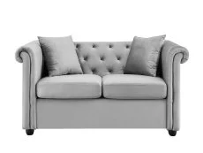 TGC TGC Cambridge Grey Velvet 2 Seater Sofa