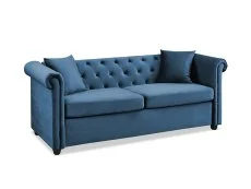 TGC TGC Cambridge Blue Velvet 3 Seater Sofa