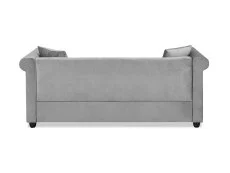 TGC TGC Cambridge Grey Velvet Fabric 3 Seater Sofa