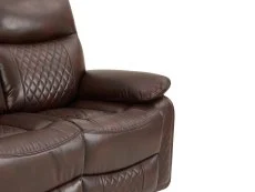 TGC TGC Cameron Brown 3 Seater Manual Recliner Sofa