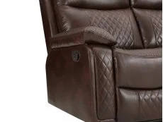 TGC TGC Cameron Brown 3 Seater Manual Recliner Sofa