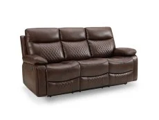 TGC TGC Cameron Brown 3 Seater Manual Recliner Sofa