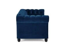 TGC TGC Chester Blue Velvet Fabric 2 Seater Sofa
