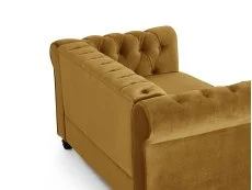 TGC TGC Chester Gold Velvet Fabric 2 Seater Sofa