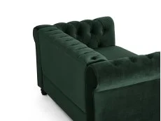 TGC TGC Chester Green Velvet Fabric 2 Seater Sofa