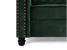 TGC TGC Chester Green Velvet Fabric 2 Seater Sofa