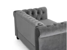 TGC TGC Chester Grey Velvet Fabric 2 Seater Sofa