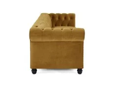 TGC TGC Chester Gold Velvet Fabric 3 Seater Sofa