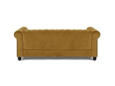 TGC TGC Chester Gold Velvet Fabric 3 Seater Sofa