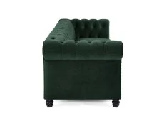 TGC TGC Chester Green Velvet Fabric 3 Seater Sofa