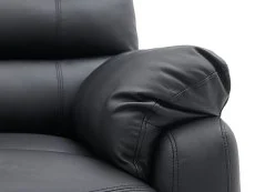 TGC TGC Colin Black Left Hand Chaise Faux Leather Corner Sofa