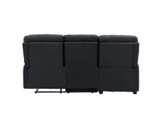 TGC TGC Colin Black Right Hand Chaise Faux Leather Corner Sofa