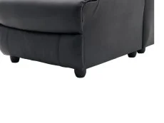 TGC TGC Colin Black Right Hand Chaise Faux Leather Corner Sofa