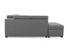 TGC TGC Crimson Grey Left Hand Faux Leather Corner Sofa with Storage