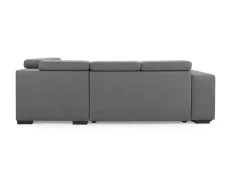 TGC TGC Crimson Grey Right Hand Faux Leather Corner Sofa with Storage