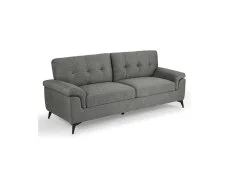TGC TGC Doran Grey Fabric 3 Seater Sofa