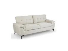 TGC TGC Doran Cream Fabric 3 Seater Sofa