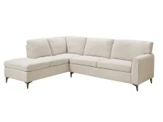 TGC TGC Elise Beige Boucle Fabric Left Hand Corner Sofa
