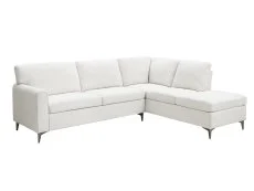 TGC TGC Elise White Boucle Fabric Right Hand Corner Sofa