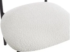 TGC TGC Elliot Set of 2 White Boucle Fabric Dining Chairs