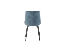 TGC TGC Gemma Set of 2 Blue Velvet Fabric Dining Chairs