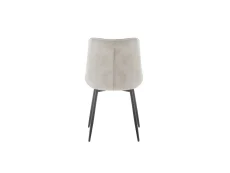 TGC TGC Gemma Set of 2 Cream Velvet Fabric Dining Chairs