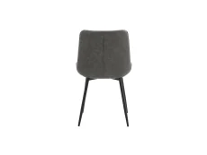 TGC TGC Gemma Set of 2 Grey Faux Leather Dining Chairs