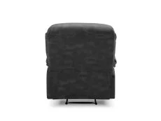 TGC TGC George Black Faux Leather Manual Recliner Chair
