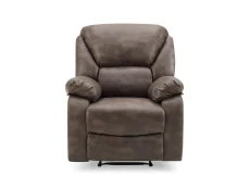 TGC TGC George Brown Faux Leather Manual Recliner Chair
