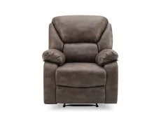TGC TGC George Brown Faux Leather Manual Recliner Chair