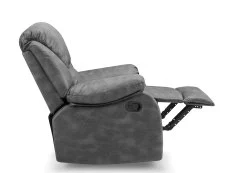 TGC TGC George Grey Faux Leather Manual Recliner Chair