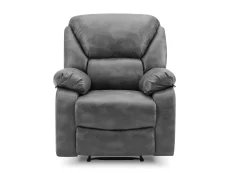 TGC TGC George Grey Faux Leather Manual Recliner Chair