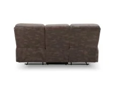 TGC TGC George Brown Faux Leather 3 Seater Manual Recliner Sofa