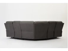 TGC TGC Sonny Grey Faux Leather Corner Recliner Sofa
