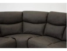 TGC TGC Sonny Grey Faux Leather Corner Recliner Sofa