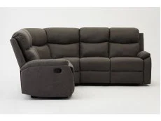 TGC TGC Sonny Grey Faux Leather Corner Recliner Sofa