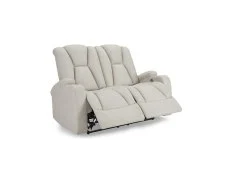 TGC TGC Hazel Light Grey Faux Leather 2 Seater Power Recliner Sofa