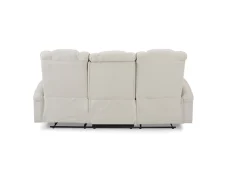 TGC TGC Hazel Light Grey Faux leather 3 Seater Power Recliner Sofa
