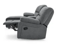 TGC TGC Jake Dark Grey Left Hand Fabric Chaise Recliner Sofa