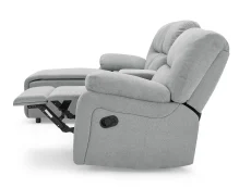 TGC TGC Jake Light Grey Left Hand Fabric Chaise Recliner Sofa