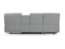 TGC TGC Jake Light Grey Fabric Left Hand Chaise Recliner Sofa