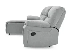 TGC TGC Jake Light Grey Fabric Left Hand Chaise Recliner Sofa