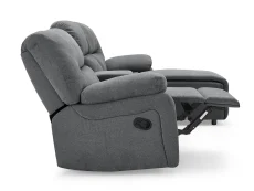 TGC TGC Jake Dark Grey Right Hand Fabric Chaise Recliner Sofa