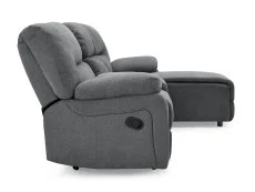 TGC TGC Jake Dark Grey Fabric Right Hand Chaise Recliner Sofa